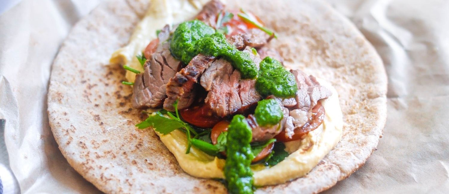 Mediterranean Beef Flank Steak Pita Beef Loving Texans